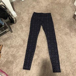 Purple/Grey flower design lululemon leggings